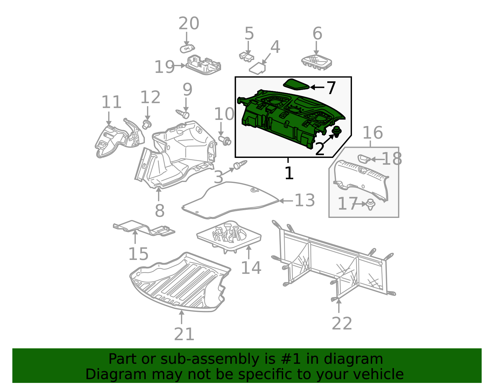 84505-TE0-A11ZA - Package Tray Trim 2008-2012 Honda Accord | Honda ...
