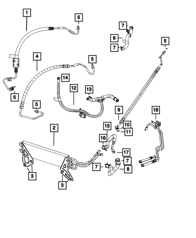 68025417AA - Steering: Hex Head Bolt And Coned Washer for Mopar Image