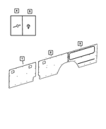 1HD531E7AA - Interior Trim: Side Trim Panel, Right for Mopar Image