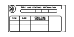28181SL600 - : Tire Info Label for Subaru Image