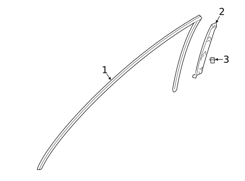 Exterior Trim - Cab for 2018 Nissan TITAN XD #0