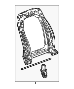 13507592 - Body: Seat Back Frame for Cadillac: ATS, ELR | Chevrolet: Camaro Image