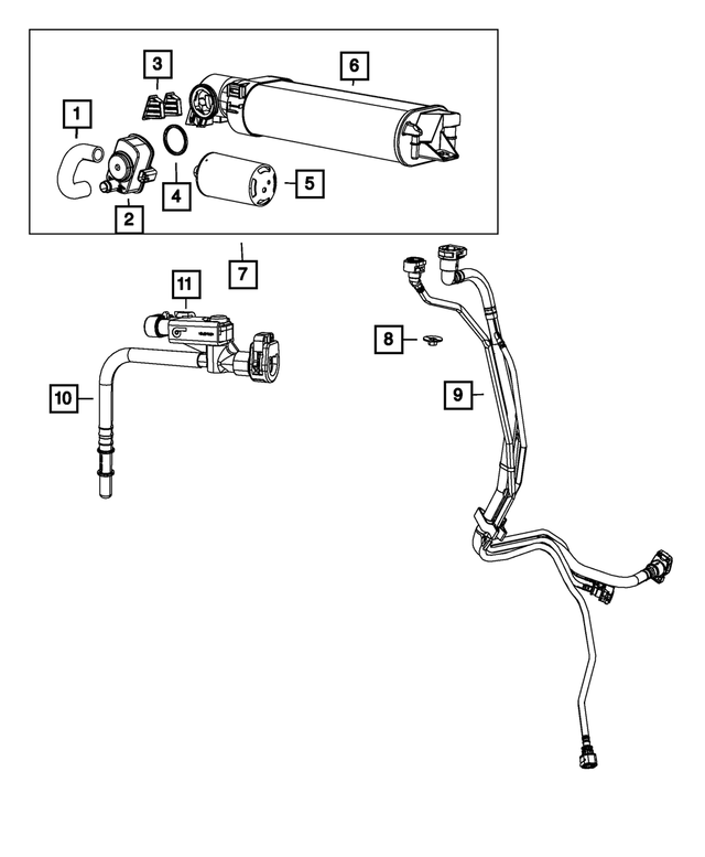 6505953AA - Emission Controls: Nut And Washer, Mounting for Mopar Image