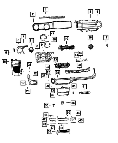 Instrument Panel for 2025 Jeep Gladiator #0