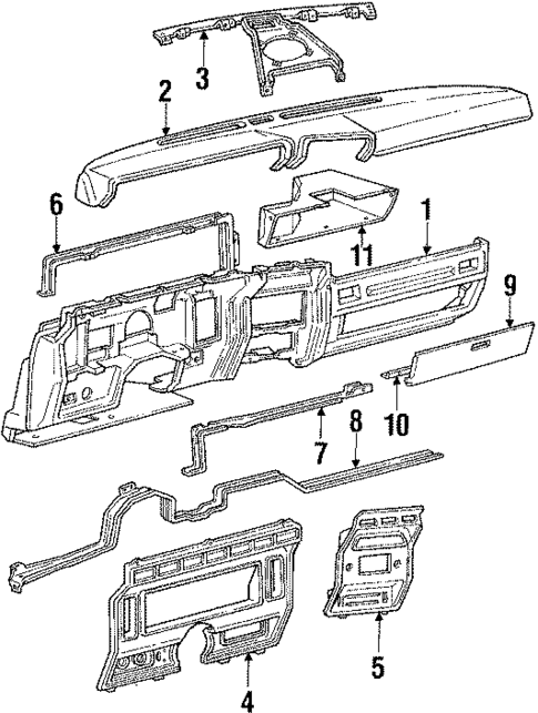Instrument Panel for 1985 Ford F-250 #0
