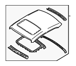 731009E035 - Body: Roof Panel for Nissan: Altima Image