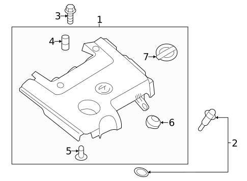 Engine Appearance Cover for 2016 Nissan Quest #0