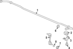 523003W1A01 - Suspension: Stabilizer Bar for Honda: CR-V, HR-V Image