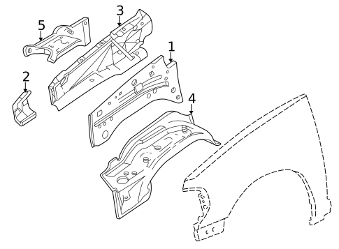 Inner Components for 2005 Lincoln Aviator #0