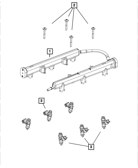 Fuel Rail and Injectors for 2019 Ram 1500 #0