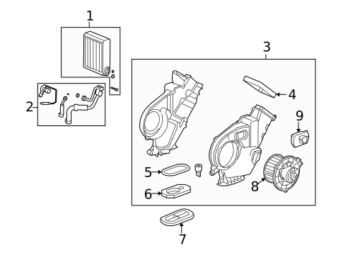 Auxiliary Heater & AC for 2005 Cadillac SRX #0