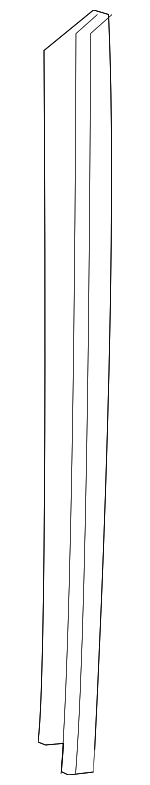 73810TP6A01 - : 2010-2015 Honda - Seal R Front Quarter Glass for Honda: Accord Crosstour, Crosstour Image