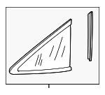 73500TP6A01 - : Quarter Glass for Honda: Accord Crosstour, Crosstour Image