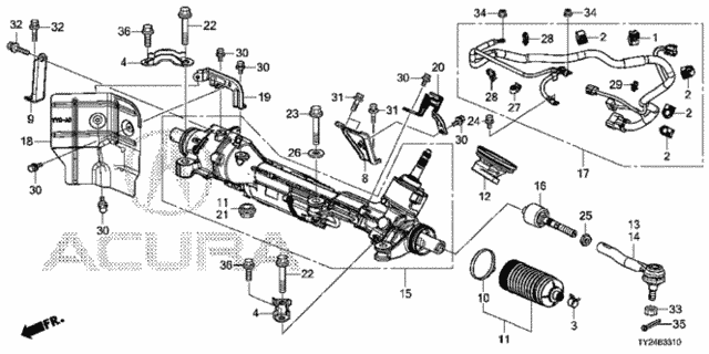 P.S. Gear Box for 2016 Acura RLX #0