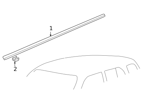 Exterior Trim - Roof for 2004 Suzuki Vitara #0