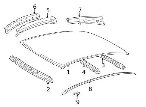 Roof & Components for 2005 Toyota Echo #0