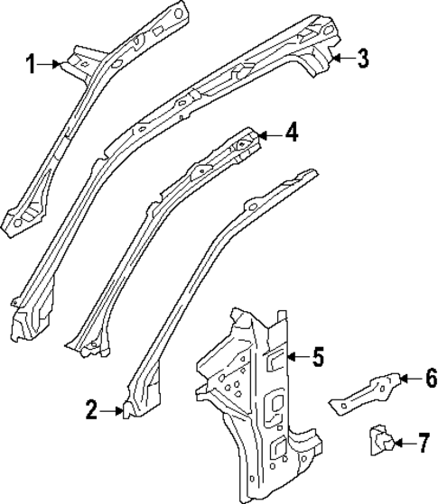 Hinge Pillar for 2025 Audi SQ7 #0