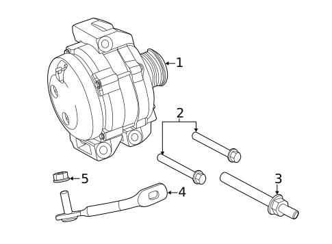 Alternator for 2024 Dodge Durango #1