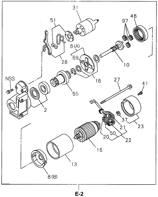 Starter Components for 1996 Acura SLX #0