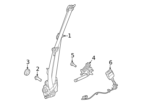 Seat Belt for 2022 Land Rover Range Rover #3