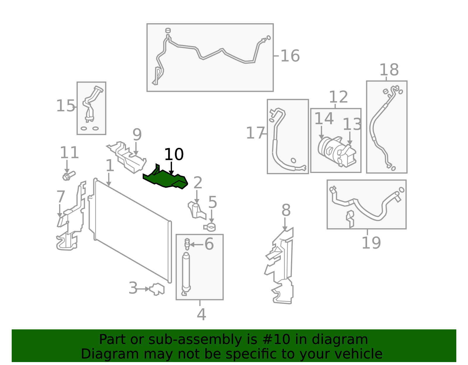 92185-1AA0A - Radiator Support Air Deflector 2009-2010 Nissan Murano ...