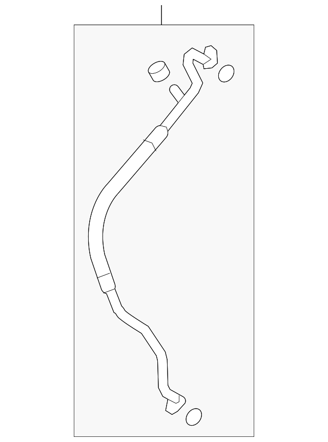 Lower Return Hose - Nissan (92480-1AA0A)