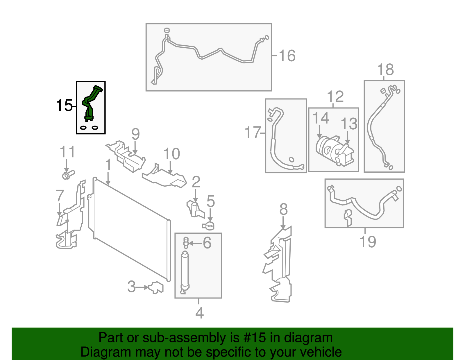 Cooler Pipe - Nissan (92446-1AA0A)