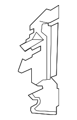 921851SX0A - : OEM NEW 2011-2014 Nissan Murano Left Radiator Support Air Deflector 92185-1SX0A for Nissan: Murano Image