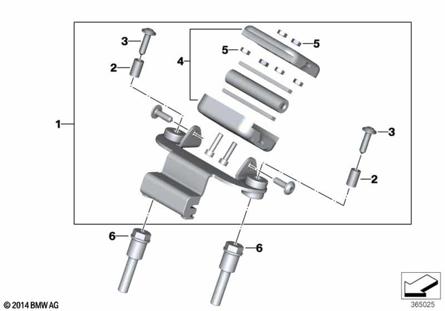 71607669701 - Navigation &amp; Communication: Holder, Navigator Garmin for BMW-Motorrad Image