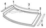MB292508 - Body: Weatherstrip for Mopar Image