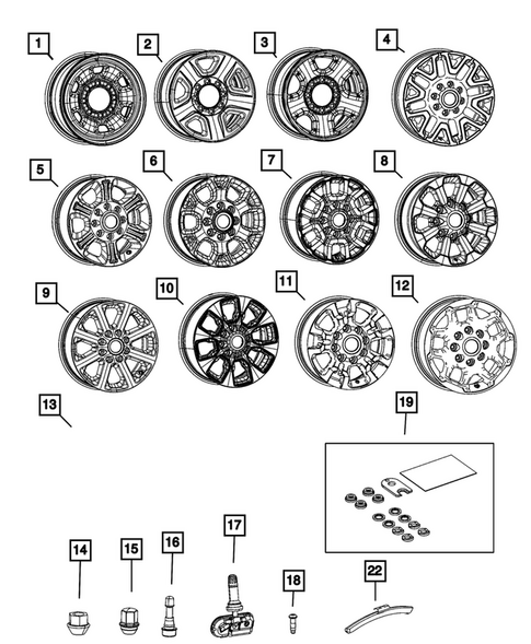 Wheels, Tires and Hardware for 2025 Ram 2500 #0