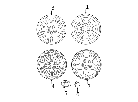 Wheels for 2005 Dodge Caravan #1