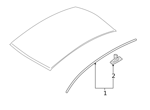 Exterior Trim - Roof for 2006 Kia Rio5 #0