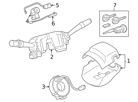 Ignition Lock for 2002 Lexus LS430 #0