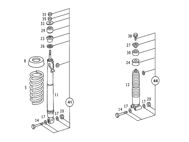 1243204413 - : Shock Absorber for Mercedes-Benz Image