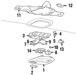 12483199 - Body: Bezel for Oldsmobile: Aurora Image