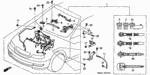 32117P65003 - Engine: HOLDER, CORRUGATED (15MM) (DARK BLUE) for Honda Image