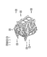 68440223AA - 1.0L Turbo; Engine: Special Head Bolt for Mopar Image