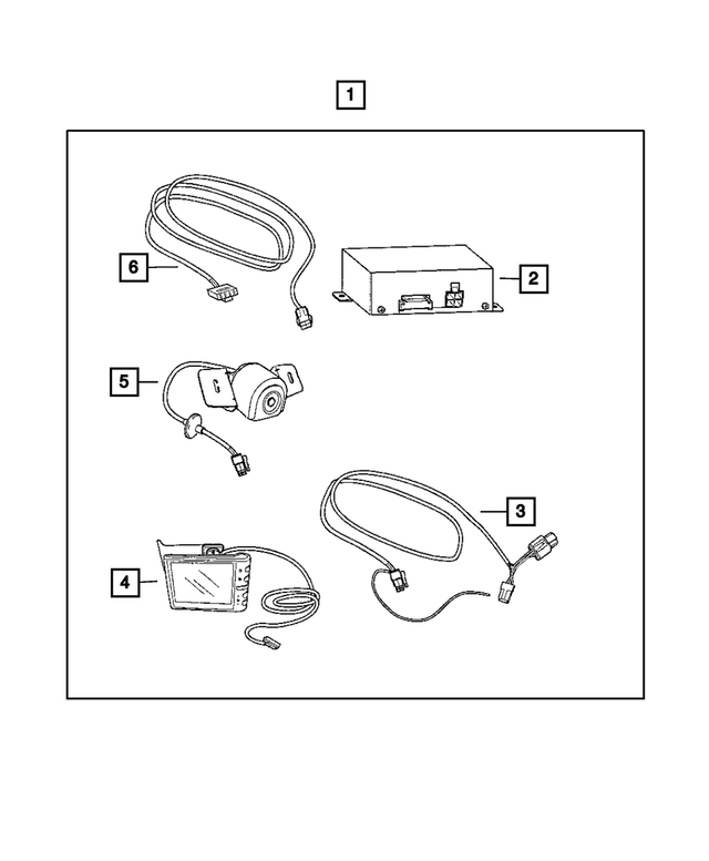 5191965AB - Mopar Accessories - Component Parts: Back Up Camera Monitor for Mopar Image image