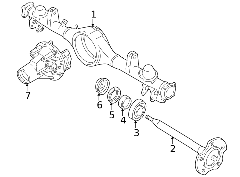 Axle Housing for 2002 Chevrolet Tracker #0