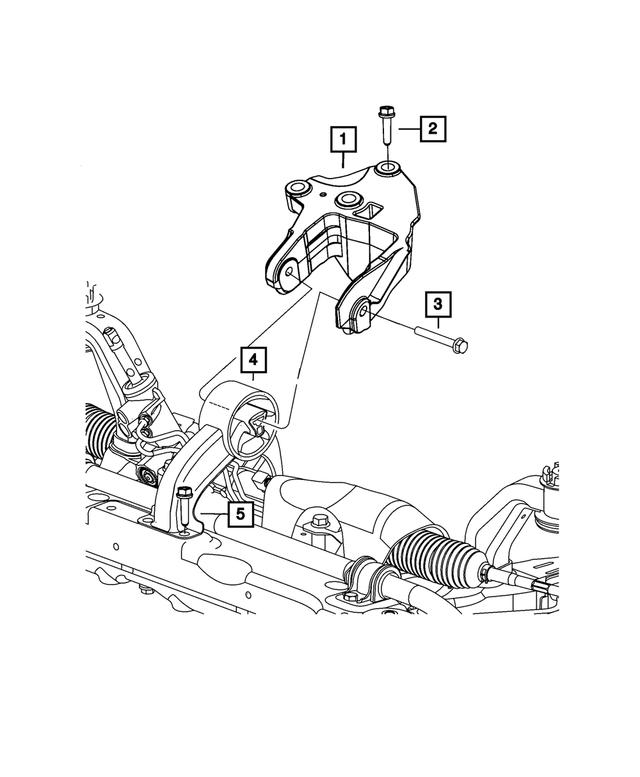 6102233AA - 3.6L Gas; Engine: Hex Head Bolt And Coned Washer, Mounting for Mopar Image