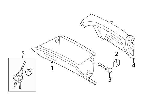 Glove Box for 2015 Hyundai Sonata #1