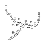 68595242AA - Air Conditioners and Heaters: Floor Distribution Duct for Mopar Image