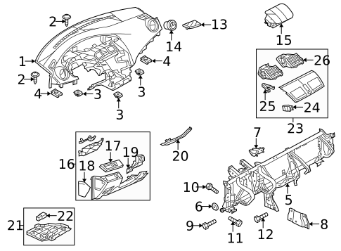 Instrument Panel for 2012 Mazda 3 #0