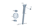 1183200801 - Springs, Suspension and Hydraulics: Shock Absorber for Mercedes-Benz Image