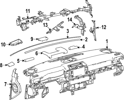 Instrument Panel for 2024 Toyota Tacoma #0