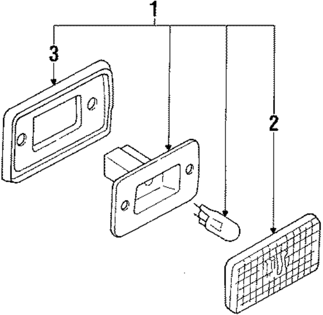 2619309A00 - : Packing Lens R Packing Side Marker Lamp Sheet (Right, Rear) for Nissan: Sentra Image