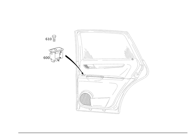 2518200510 - Electrical System: Switch for Mercedes-Benz: GL320, GL550, ML320, ML350, ML450, ML500, ML550, ML63 AMG, R320, R350, R500 Image image