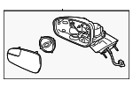 KS7Z17683EA - Body: Mirror Assembly for Ford: Fusion, Police Responder Hybrid, SSV Plug-In Hybrid Image