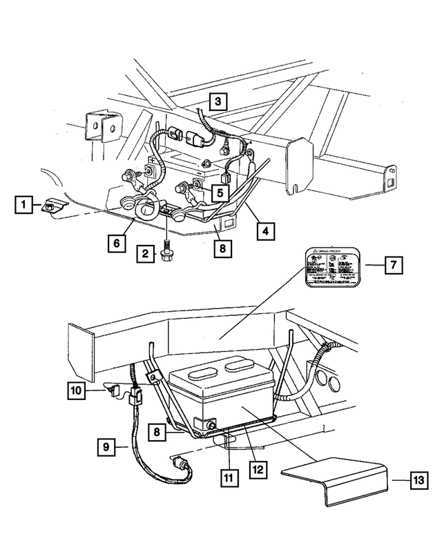 5202588 - Electrical: Battery Retainer for Mopar Image image